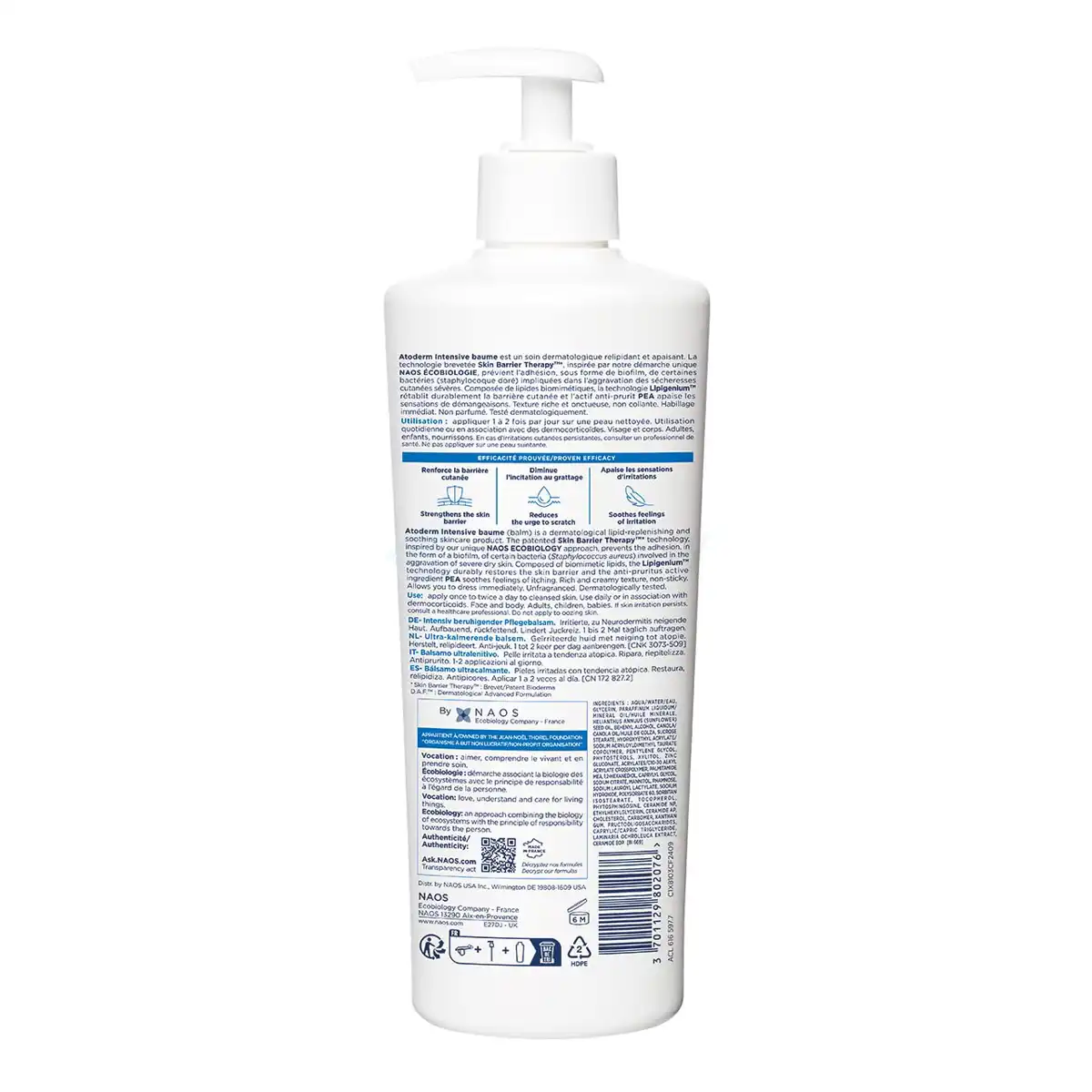 Bioderma Atoderm Intensive Baume Ultra-Soothing Balm-500ml