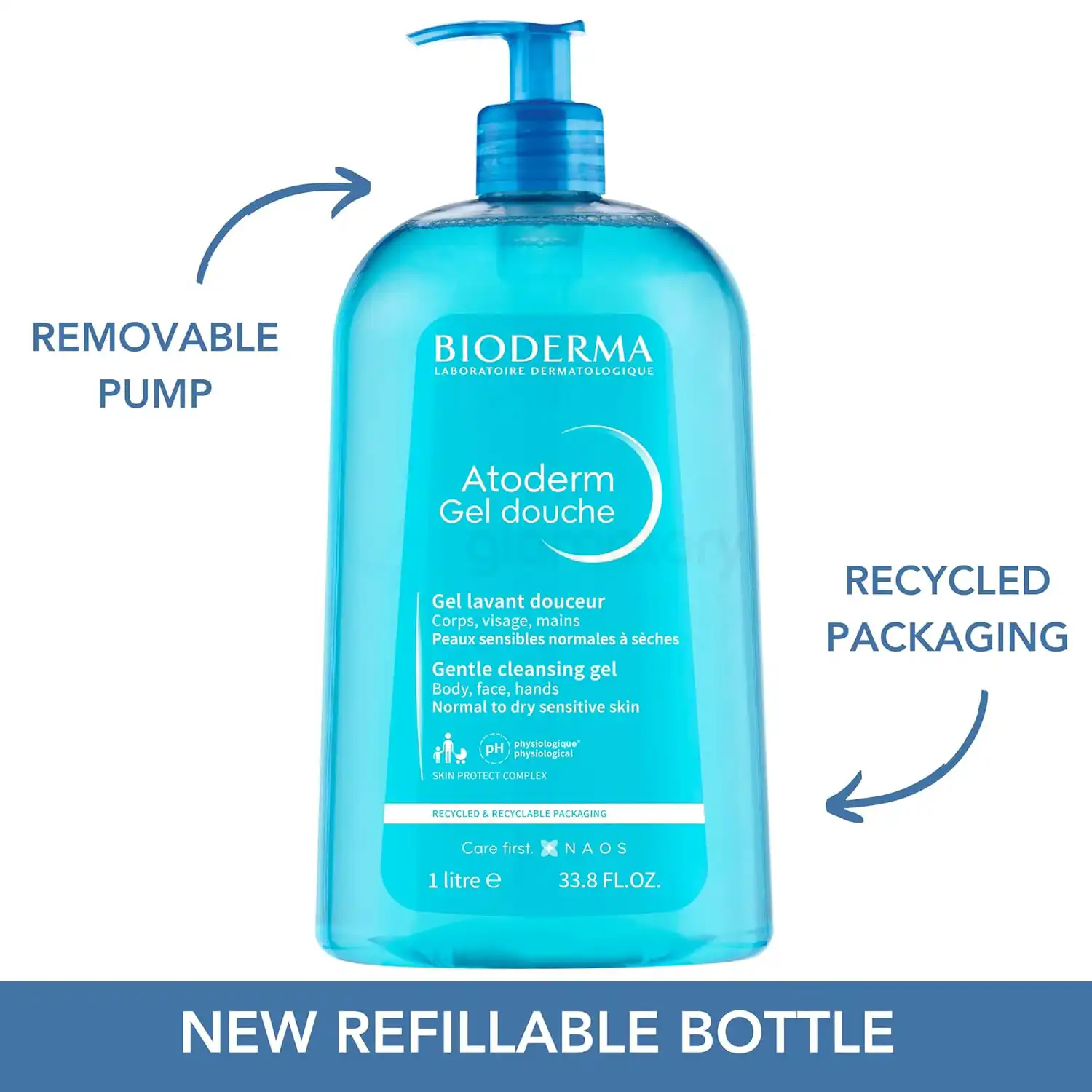 Bioderma Atoderm Gel Douche Body Wash-1L